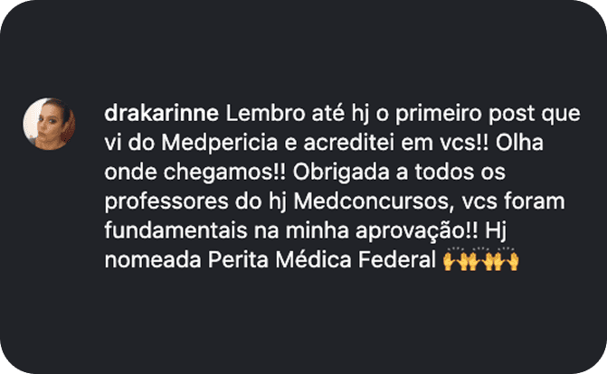 Depoimento de aluno aprovado