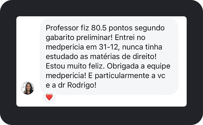Depoimento de aluno aprovado
