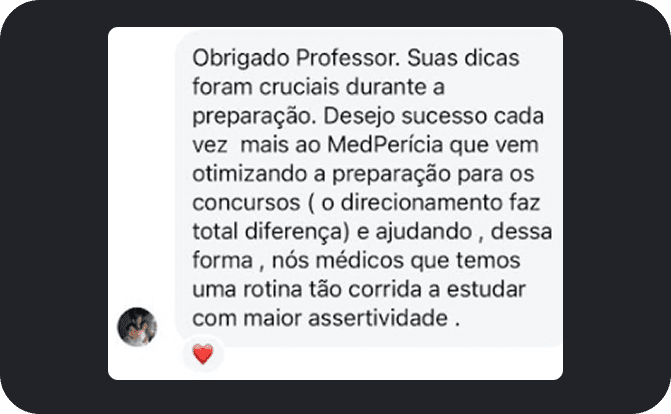 Depoimento de aluno aprovado