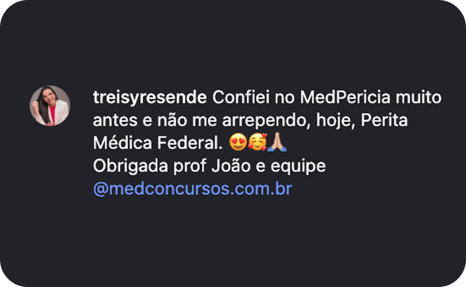 Depoimento de aluno aprovado